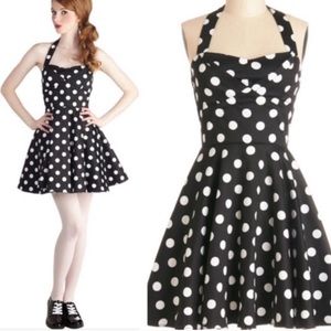 Modcloth Traveling Cupcake Truck Dress in Black